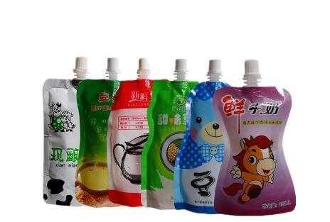 Custom printed spout pouch plastic drinking water bag with logo printing