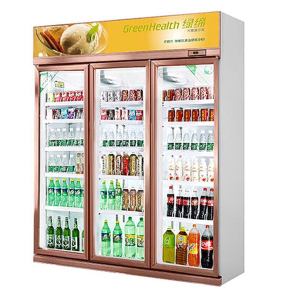 Premium Commercial Upright Fridge Glass Door Refrigerated Merchandiser Reach-In Refrigerator