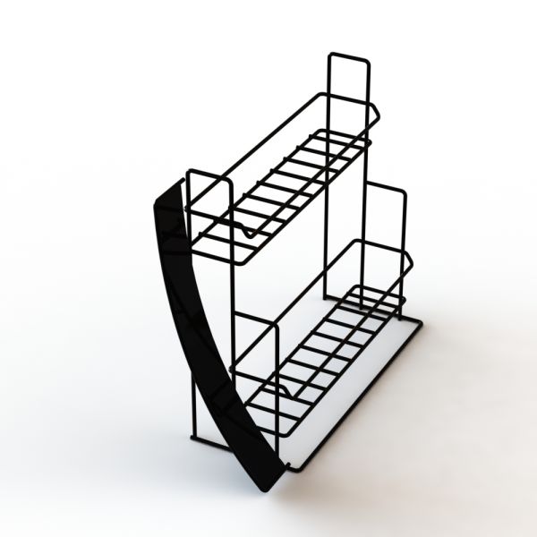 Custom Tea Box ISO Branded Display Stand Point Of Purchase Wire Counter Top