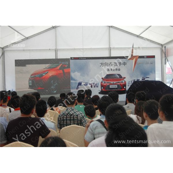 15X15M 850gsm PVC Fabric Cover Uvioresistant Outdoor Car Exhibition Tent