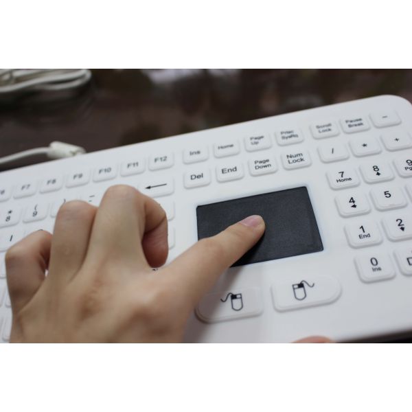 Клавиатуры медицинской ранга настольного компьютера IP68 водоустойчивые резиновые с touchpad с USB