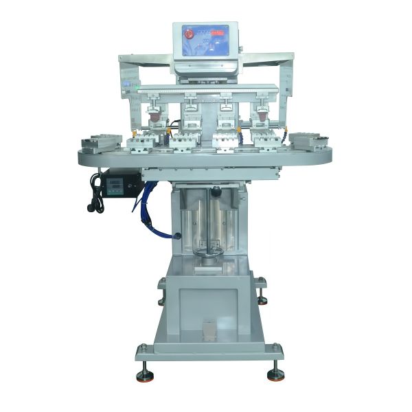 Semi Automatic Pad Printing Machine Capable Of Producing Prints On Curved Surfaces Plastic Metal And Glass Components