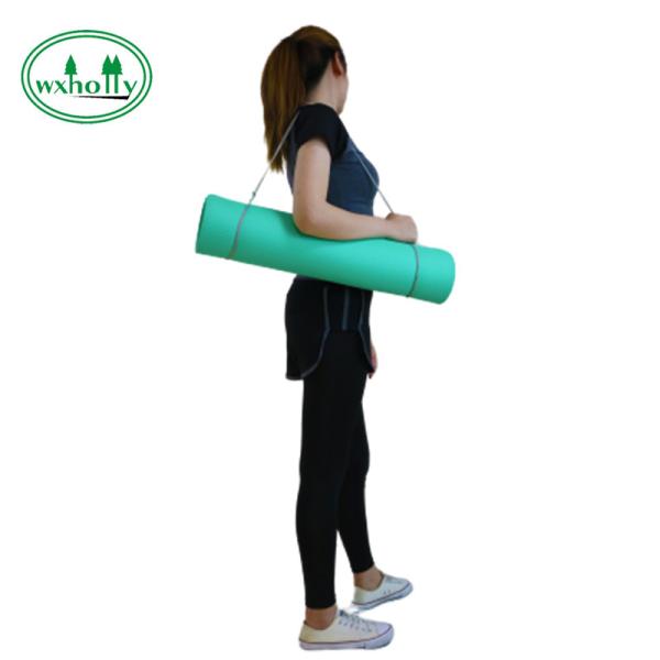 A borracha natural impressa de 173cm 61cm NBR desliza não a ioga Mat For Gymnastics
