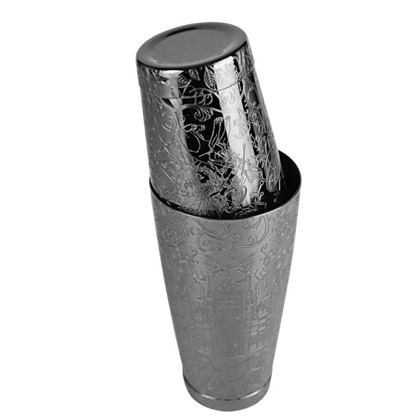 Проверка качества пищевых продуктов, сертифицированная стальная бутылка из нержавеющей стали из Бостона с резьбой для бармена.