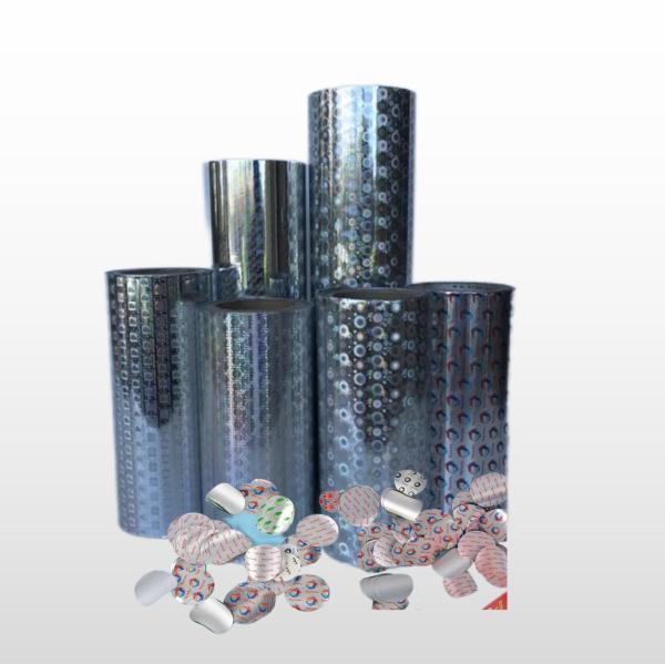Aluminum Foil Sealing Film With Plastic Cap Backing For Wide Seal Diameters