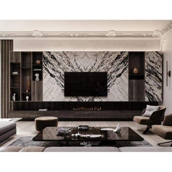 Factory Direct Supply 2.5mm 2.8mm Thickness 4*8Feet PVC Marble Sheet UV Board Waterproof Flame Retardant Anti-Scratch