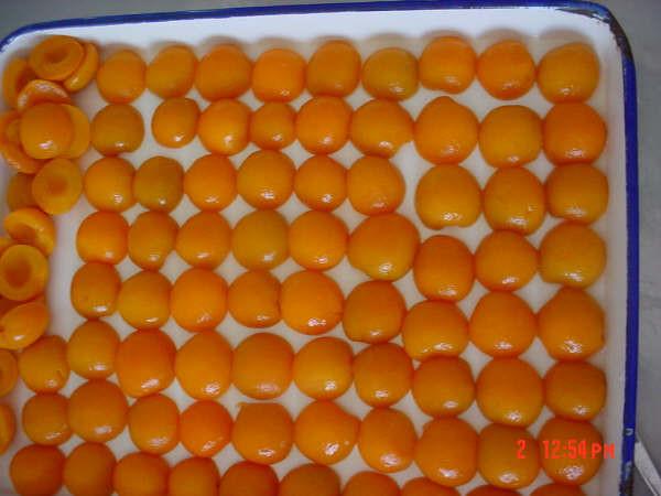 As conservas alimentares do fruto enlatado enlataram metades do abricó no xarope 425g 820g 3000g