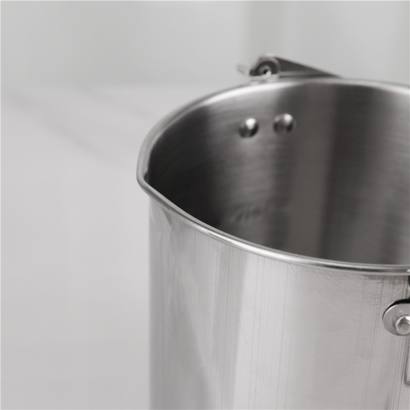 Stainless Steel Outdoor Camping Pot Set Backpacking Cookout Picnic Cookware