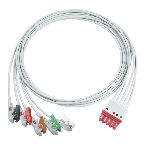 P-hilips M1978A M1976A 989803125881 ECG Leadwires 5 Lead Cable Lead wire IEC Clip MP 40 IntelliVue M1167A  MRx