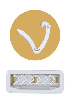 QueuesClip TM Multiple Non Absorbable Polymer Ligating Clips NLC-CL