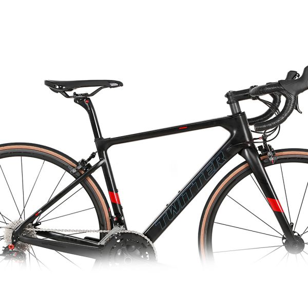 Fibre de carbone de DISCRÉTION de Twitter pro emballant le cadre 8.7KG du vélo 54cm