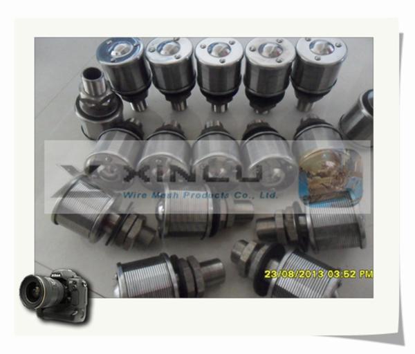 1,5 o fio de Ton Sand Water Filter Nozzles envolveu o entalhe 57mm DN de 0.2mm