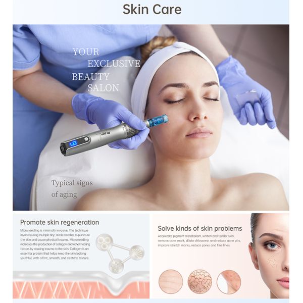 Personal and Comercial Wired/Wireless Dermapen M8S for Personal Care Plugs Type AU