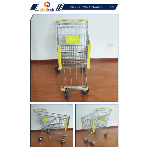 Азиатский 4-колесный розничный торговый торговый торговый торговый тележ 60-240 литров