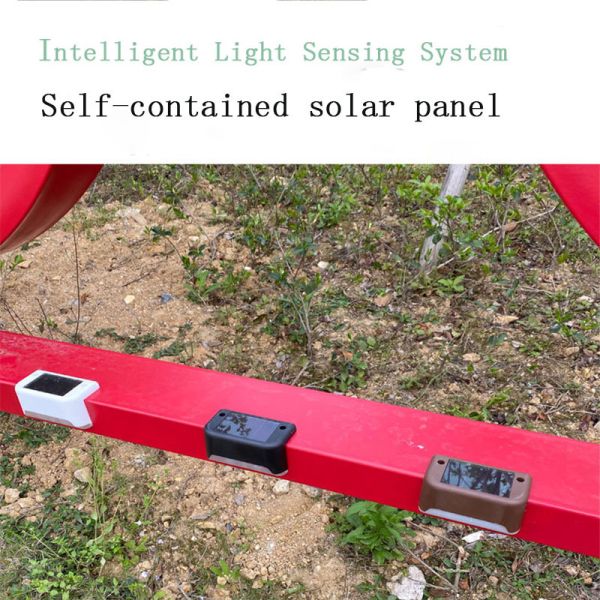 1.2V Input Voltage Outdoor LED Solar Power Stair Step Lamp for Garden Wall Lighting