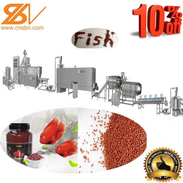 Floating And Sinking Fish Feed Pellet Machine / Fish Food Processing Machine