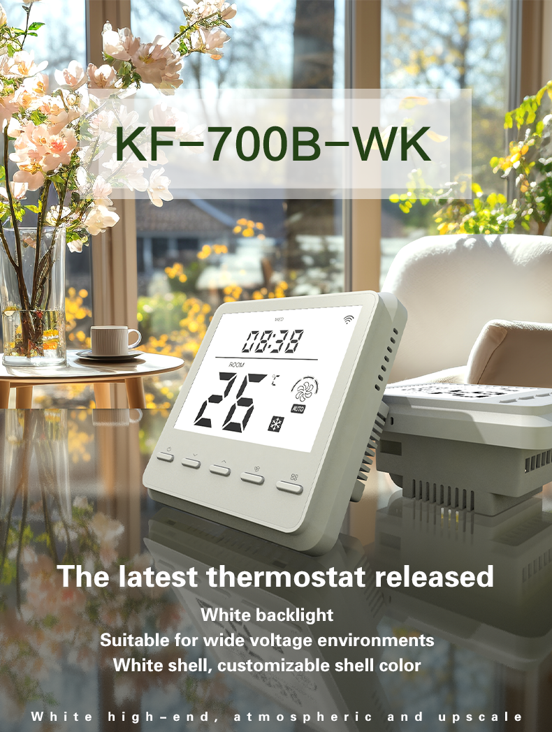 AC220V Smart Home Thermostat Heating Cooling 3 Speeds Ventilation Fan Coil Unit Thermostat