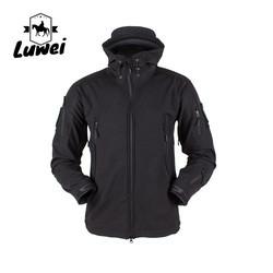 Manufacturer Winter Black Long Parka Fur Utility Trench Hooded Soft Shell Sport Oversize Loose Coat Men Jacket with Pocket