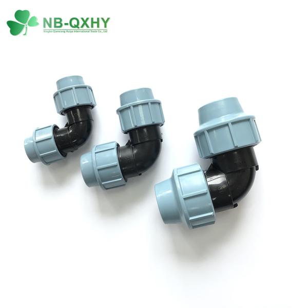 16 mm a 110 mm PP acessórios de compressão de plástico adaptador feminino para irrigação luz de cor