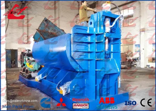 4-6Ton Per Hour Hydraulic Metal Baler Logger For Metal Recycling Factory Steel Company Steel Scrap Compactor