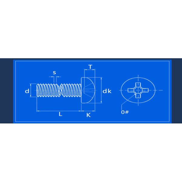Stainless Steel Pan Head Screw M2 Phillips Pan Head Machine Screw
