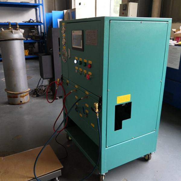 Sistema de enchimento de refrigerante de estágio único Máquina de enchimento de cilindros comerciais de refrigerante R410a MO99 R438A