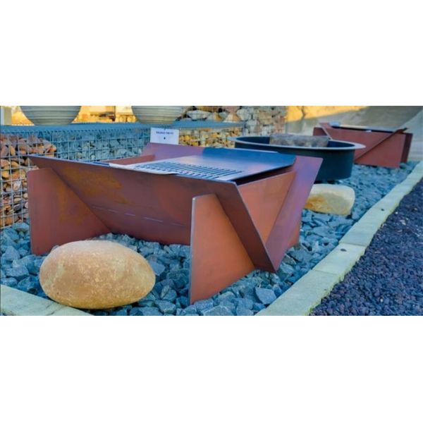 Складный на открытом воздухе располагаясь лагерем портативный медник ямы огня БАРБЕКЮ металла Corten стальной