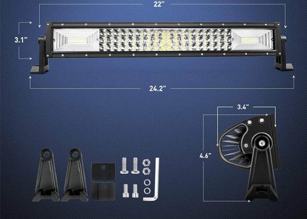270 Watt LED Driving Light Bar , Amber White LED Light Bar 560*82*88mm