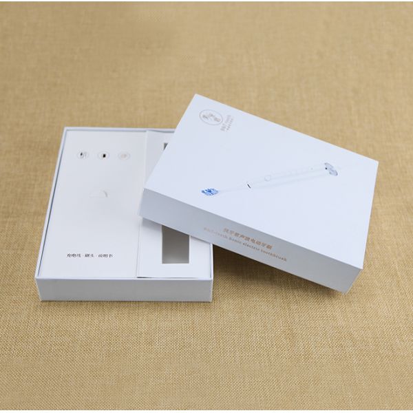 Оптовая белая бумажная упаковка подарков для электрической зубной щетки