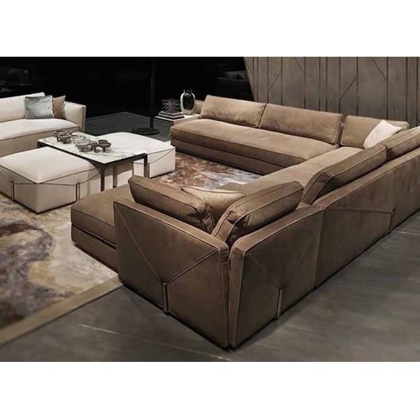 OEM Luxury Living Room Furniture Sets Stainless Steel Decor Sofa Couch