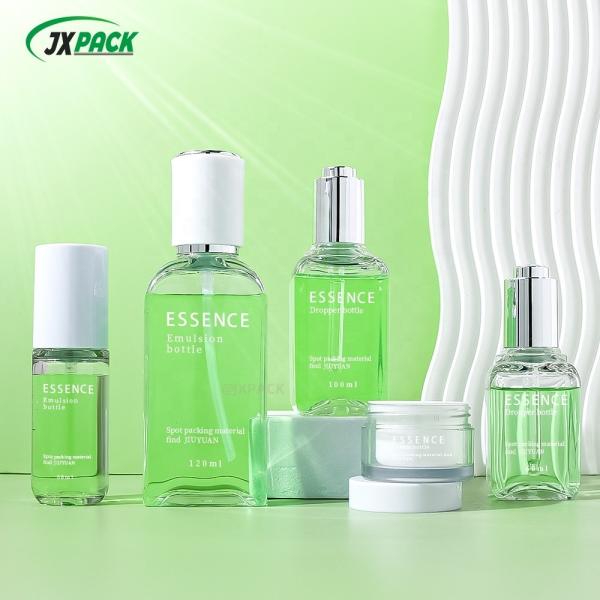 PET Plastic Essential Oil Dropper Bottles 60ML 100ML For Cosmetic Packaging