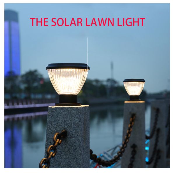 Solar Garden Lights Pillar Gate LED Light for Garden Landscape Courtyard Decoration