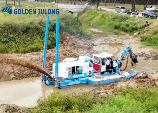 JULONG Hydraulic Amphibious Multipurpose Dredger Manufactured Using The Highest Standard