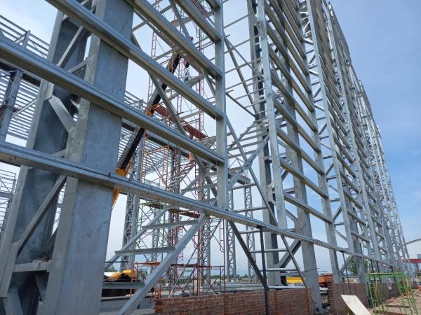 Carbon Steel Frame Commercial Building , Building Structural Steel Beams And Columns