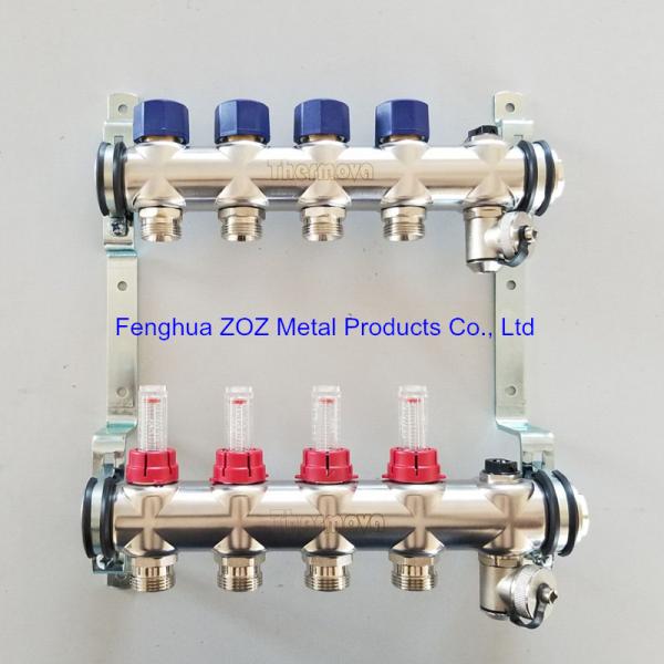 Radiant Floor Heating Stainless Steel Manifolds Systems , Stainless Steel UFH Manifold
