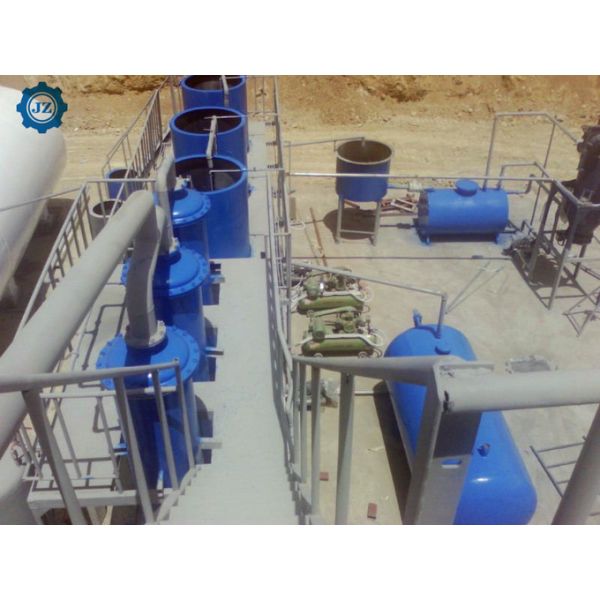10TPD 15TPD 20TPD Waste Tire Pyrolysis Oil Distillation To Diesel Oil Refinery Plant
