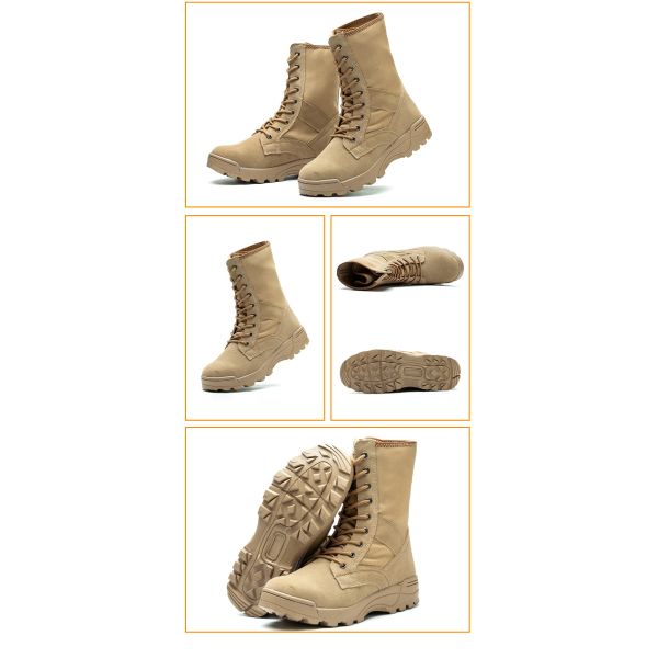 Army Strong Desert Boots Fire Safety Boots High Top Boots Sandy
