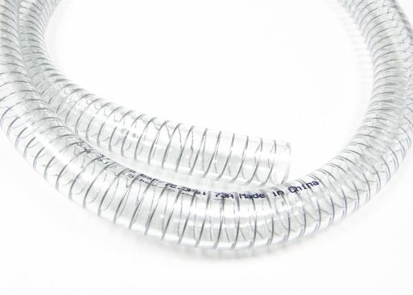 Flexible Clear PVC Spring Spiral Steel Wire Reinforced Water Fuel Suction Discharge Hose