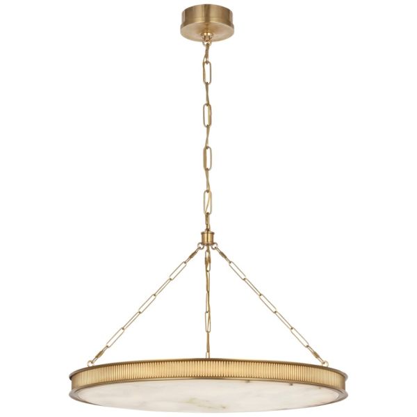 Nordic Style Brass Body Chandelier with Adjustable Height and Crystal Shade for Modern Home Office Lighting