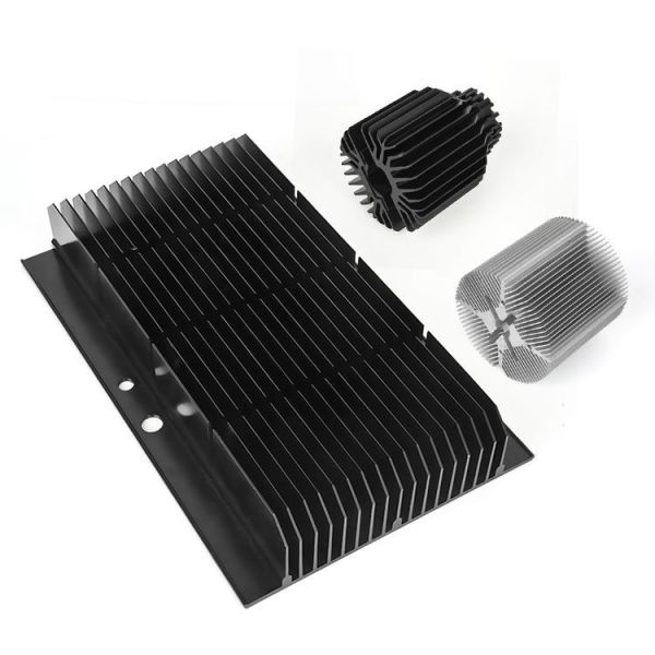 High Precision Extruded Aluminum Heat Sink for LED Lighting and Power Electronics | Custom Size Anodized Finish | Factory Direct
