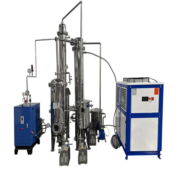 Destilação de vácuo de aço inoxidável do álcool etílico do evaporador de filme de queda 50L