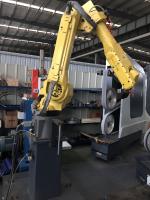 Máquina de moedura automática do manipulador da linha central da válvula 6 do torneira com braço robótico