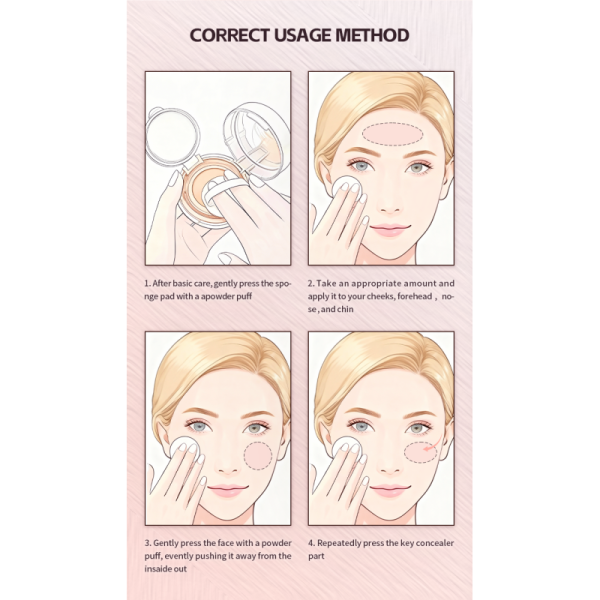 Custom Natural Brightening Moisturizing Luxury Long Lasting Lightweight Foundation Makeup Bb Cream Air Cushion Foundation
