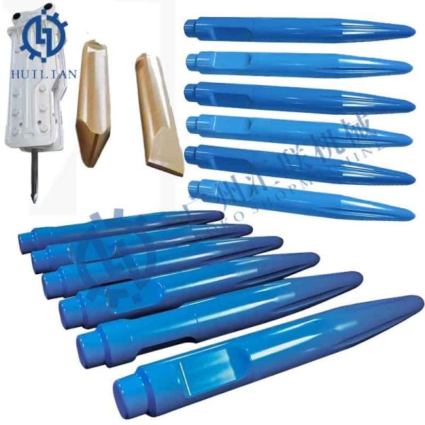 MES2000 Rodas de cinzel para quebra-pedras MES2500 MES3000 MES3500 MES4000 Chisel para ferramentas de martelo de pedra para peças de quebra-pedras Ind-eco