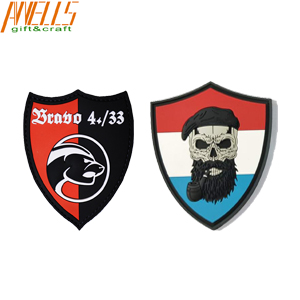 Personalized Flat PVC Vinyl Patches Fashionable Design For Jacket Hats