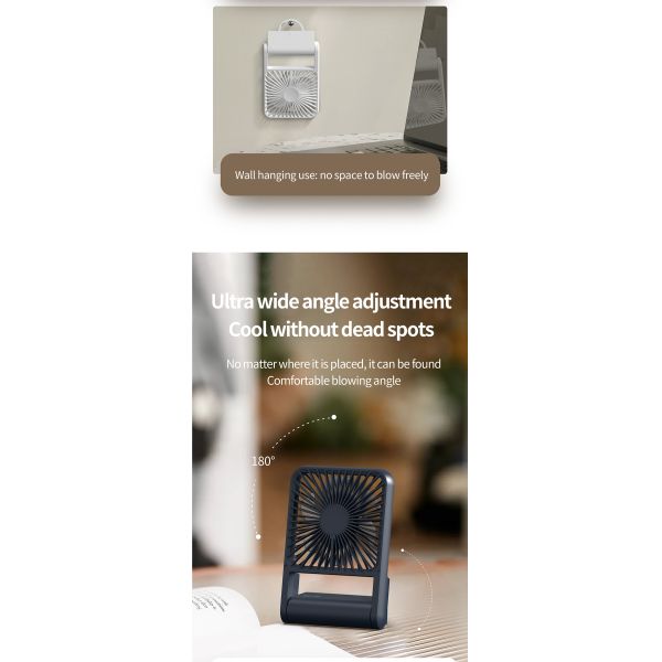 Desktop Handheld Hung Fan 3 Speed Quiet Cooling Sample Available For Home Office Travel
