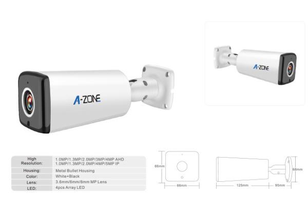 Motion Sensor IP Security Camera 1.3 Megapixel , Full Hd Bullet Camera 1080p