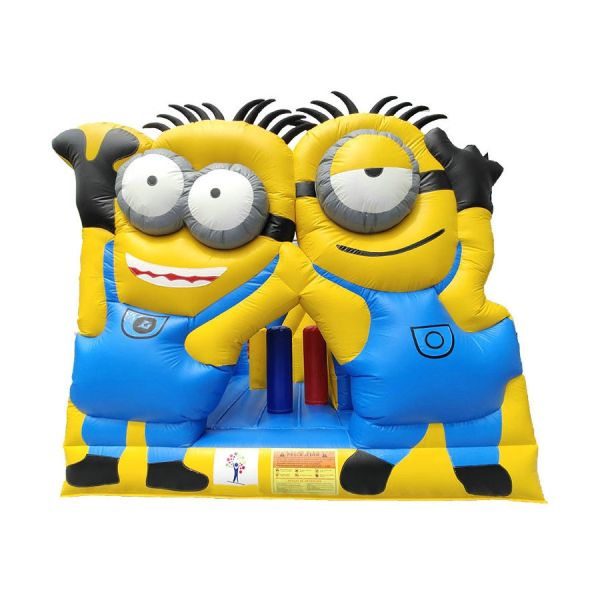 Children's inflatable  bounce house yellow jumping castle with slide home use