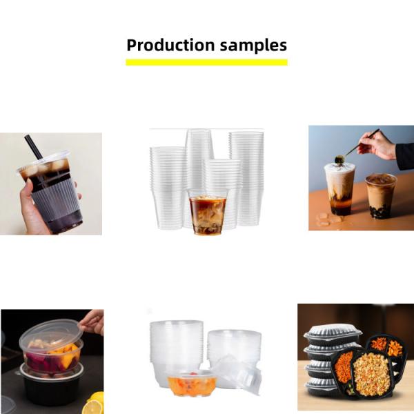 使われた使い捨てプラスチックカップ製造機 アイスクリームカップ プラスチック熱形化機