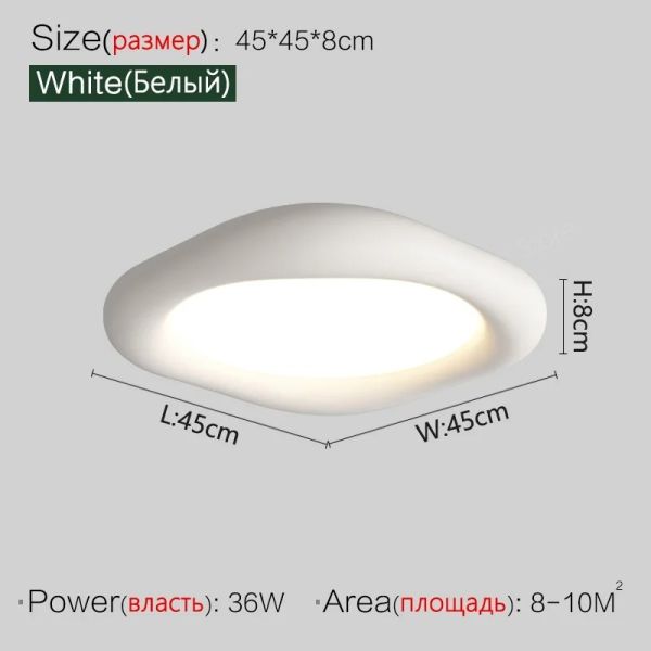 Children's Room Lights Minimalist dining room lighting Bedroom Resin white ceiling light(WH-MA-296)
